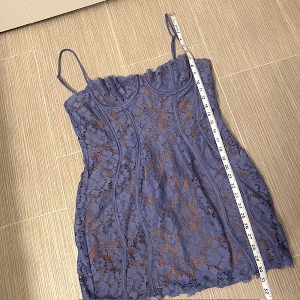 NWT House of CB Lala Lavender Lace Mini Dress Party Cocktail Large+ (XL) - Picture 15 of 16